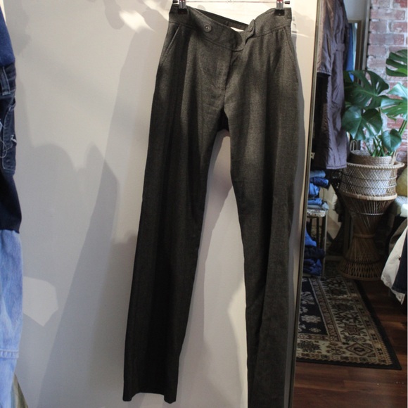Mid rise straight leg trouser with double button closure softly structured 90s - Picture 2 of 5